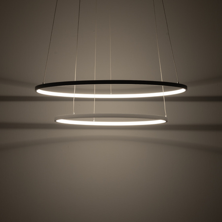 Lampa wisząca dwa białe pierścienie CIRCOLO POWER LED 3000K Nowodvorski 11646