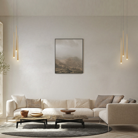 Lampa wisząca trzy czarne wiszące sople LED Cascade MOD132PL-L18BK Maytoni