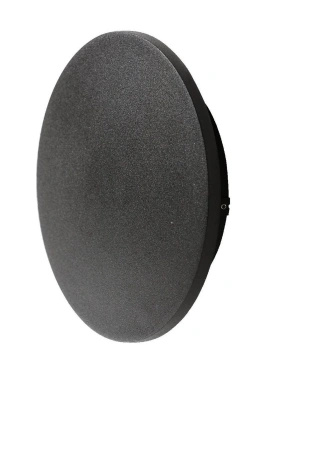 Czarny płaski okrągły kinkiet 30cm podświetlajacy ścianę LED 3000K ANCONA XL BK AZZARDO AZ7145
