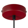 Lampa wisząca metalowy cienki talerz w kolorze burgund z możliwością zawieszenia pod skosem PIATTO 1xGX53 fi 35cm Milagro MLP2911