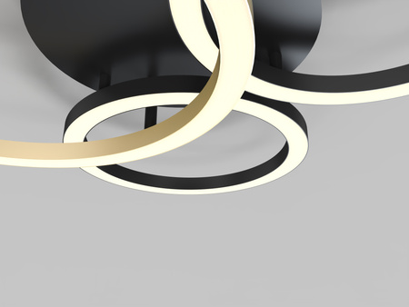 Lampa sufitowa BAYEUX okręgi LED Wofi Premium 9042-304 ze ściemniaczem