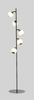 Lampa podłogowa piątka LED Luberon czarny chrom Aviano Lighting 3051-505