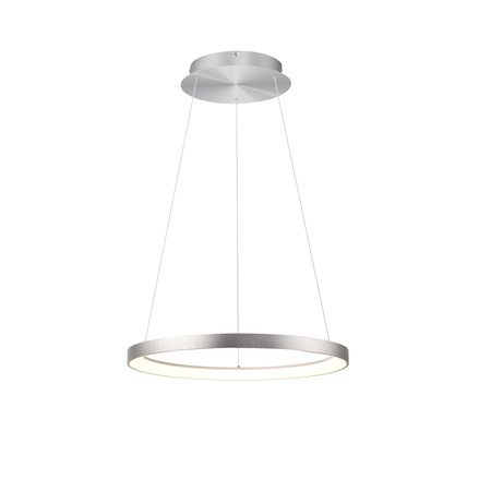 Lampa wisząca okrąg w kolorze aluminium 57cm LED 3000K HOOP Paul Neuhaus 2851-95 