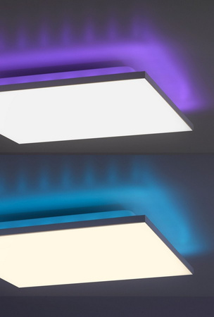 Lampa sufitowa plafon GUSTAV LED RGB Leuchten Direkt 15600-16 sterowana pilotem