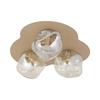 Lampa sufitowa w odcieniu sabia z koniakowymi szklanymi kloszami LAVA SABIA 3XG9 Tk Lighting 11454