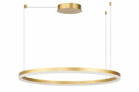 Lampa wisząca duży okrąg w kolorze złotym 100cm HALO PENDANT 100 CCT DIMM GO + REMOTE CONTROL AZZARDO AZ6476 - sterowana pilotem