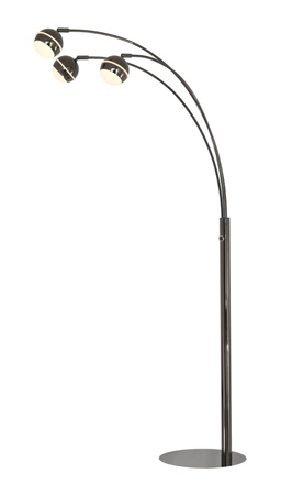 Lampa podłogowa trójka Biarritz czarny chrom Aviano Lighting 3047-305