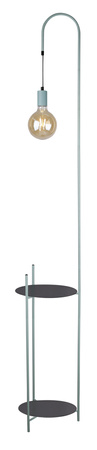 WALK LAMPA PODŁOGOWA z półką CZARNY+ZIELONY 1X40W E27 Candellux 51-00033