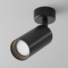 Czarna tuba natynkowa spot regulowany 1xGU10 Focus C017CW-01B Maytoni