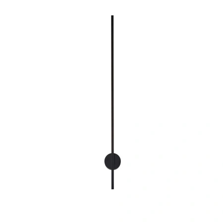 Czarny kinkiet podświetlający ścianę do salonu lub łazienki Chloe LED IP44 WL0107-BK Yaskr