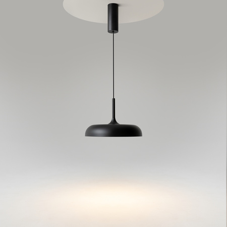 Pojedyńcza czarna lampa wisząca 30cm LED 3000K Gerhard MOD189PL-L12B3K1 Maytoni