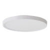 Biały okrągły plafon sufitowy o średnicy 50cm z dodatkowym podświetleniem sufitu ARNOR 50 ROUND CCT (30W+20W) WH AZZARDO AZ6542