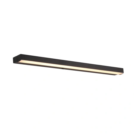 Czarny kinkiet podłużny nad lustro 59cm IP44 LED 3000K  Maxlight W0402D Trio
