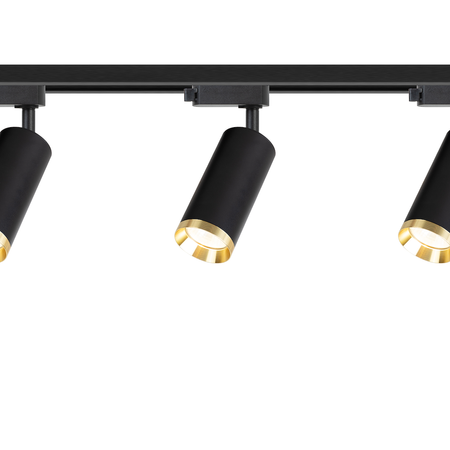 Zestaw Oprawa Mica Track Czarny + Złoty 3xGU10 1m Milagro ML2104