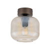 Oprawa sufitowa ze szklanym ryflowanym kloszem SALVIA BROWN 1XE14 Tk Lighting 11358