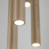 Lampa wisząća dziesięć ryflowanych cienkich rurek FERRO SABIA CHAMPAGNE 10XG9 KOŁO Tk Lighting 11494