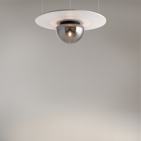 Szklana lampa sufitowa z dymionym kloszem 1xE27 Glassy MOD270CL-01B Maytoni