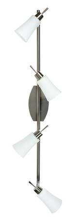 LAMPA KROTON LISTWA 4X40W G9 NIKIEL MAT/BIAŁY Candellux 94-85644