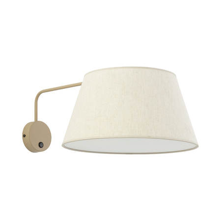 Kinkiet z abażurem o średnicy 26cm FORMO SABIA LEN 1XE27 Tk Lighting 11342