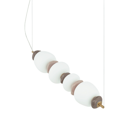 Podłużna lampa wisząca z ceramiki i szkła w stylu Art Deco CERAMIC LED Nowodvorski 11700