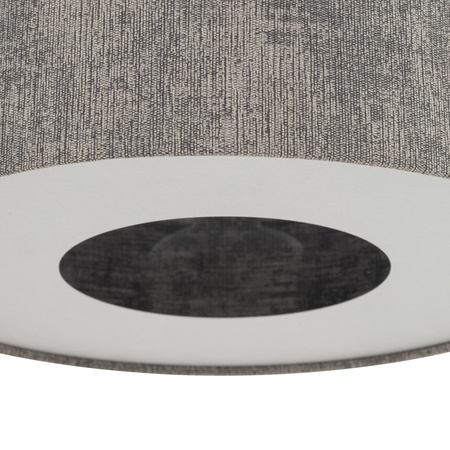 Lampa wisząca o średnicy 65cm z abażurem w kolorze jedwabistego grafitu 1xE27 LAGO L Nowodvorski 11675
