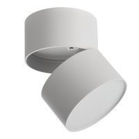Biała oprawa natynkowa z ruchomą głowicą MONA 15W CCT SWITCH WH AZZARDO AZ6038