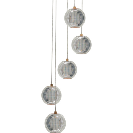 Lampa wisząca Brillant 5 złota LED CCT Light Prestige LP-3303/5P GD