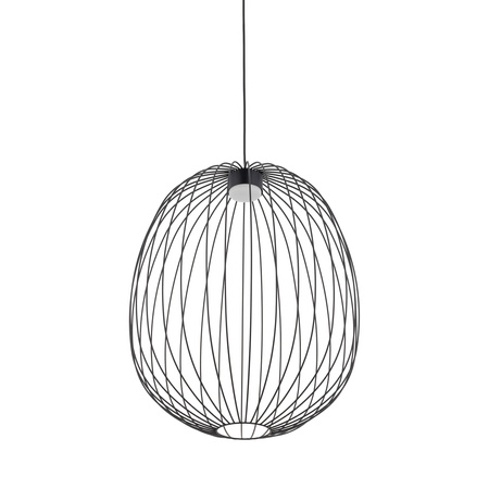 Lampa wisząca druciana o średnicy 50cm SPHERA L BLACK 1XGX53 Tk Lighting 11301