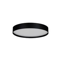 Okrągła czarna lampa sufitowa o średnicy 50cm z wyborem barwy światła RANT CCT SWITCH DIMM BK AZZARDO AZ6300