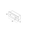 Podtynkowy kinkiet chowany w ścianę z ruchomą głowicą LIBRA 3W 3000K MAXLIGHT W0377