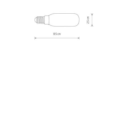 Żarówka wąska BULB LED E14 T25 4W 3000K Nowodvorski 11525