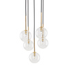 NILOS BLACK / GOLD LAMPA WISZĄCA 5 TK Lighting 5943