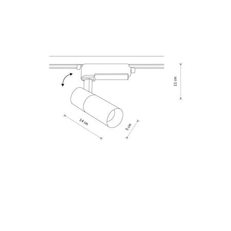 PROFILE TINOS LED 10W 1-obwodowy Profile Nowodvorski 10382