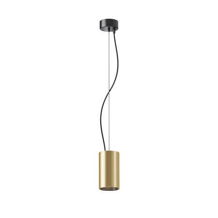 Złota matowa tuba wisząca o średnicy 7,5cm LED 3000K Efir P089PL-15W3K-MG Maytoni