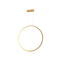 Lampa wisząca złoty pionowy ring 65cm do łazienki Loop S 1xLED IP44 PL0119-65-GD Yaskr