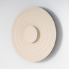 Ozdobny bezowy kinkiet o średnicy 50cm LED RIPPLE WALL 50 BEIGE AZZARDO AZ6581