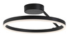 Okrągły czarny ring sufitowy LED 40cm ze zmienną barwą światła  Isaure Rabalux 71302
