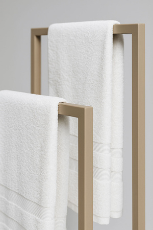 Beżowy wieszak na ręczniki KS-63 WIESZAK TOWEL II z serii KAJA HOME