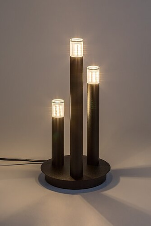 Lampka stołowa czarna trzy czarne tuby 3xG9 Ramira Rabalux 74365