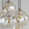 Lampa wisząca dziesięć zwisających nieregularnych kloszy NEBIA NEW BROWN 10XG9 Tk Lighting 11793