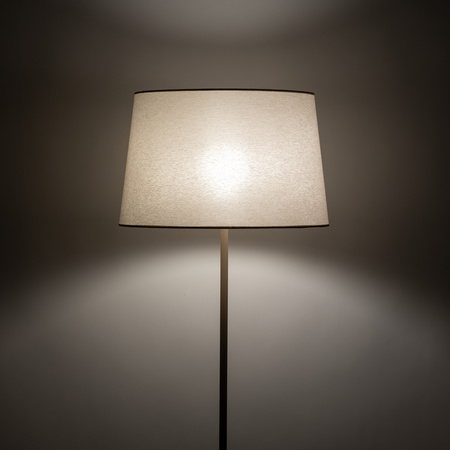Lampa podłogowa w kolorze sabia z abażurem z tkaniny 1xE27 MAJA SABIA Tk Lighting 16180