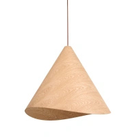 Lampa wisząca drewniana o średnicy 61cm - drewno dębowe Maxlight P0609 Sakura