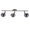 RODIA LAMPA SUFITOWA LISTWA SATYNOWY 3X40W G9 KLOSZ GRAFITOWY Candellux 93-20987