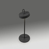 Czarna lampka stołowa bezprzewodowa ładowana USB IP44 AMAG Just Light 19310-18