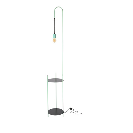 WALK LAMPA PODŁOGOWA z półką CZARNY+ZIELONY 1X40W E27 Candellux 51-00033