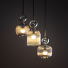 Lampa wisząca potrójna koniakowe ryflowane klosze SOPHIA COGNAC 3xE14 Tk Lighting 11041