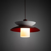 Lampa wisząca z białym szklanym kloszem VERADO BURGUND 1 Tk Lighting 11768