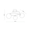 Lampa sufitowa ILSA SABIA 3XG9 Tk Lighting 11744