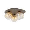 Lampa sufitowa w odcieniu brązu z koniakowymi kloszami LAVA NEW BROWN 3XG9 Tk Lighting 11453