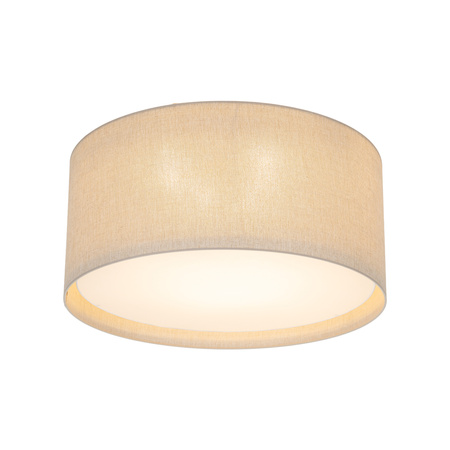 	Duża lampa sufitowa z tkaniny w kolorze bezowym o średnicy 77cm LARGO BEIGE 6XE27 Tk Lighting 11698